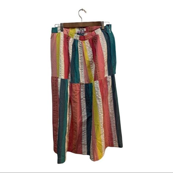 Emily and Fin “Iona” skirt maxi vertical striped Le Soleil line - Picture 1 of 7